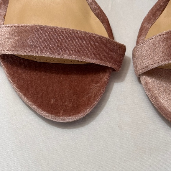 NEW Lulus Taylor Mauve pink Velvet Ankle Strap Heels 4” - Picture 10 of 16